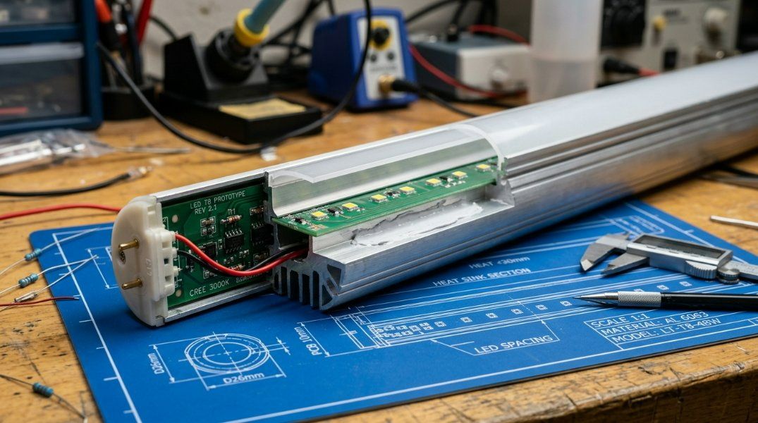 2026. aasta ülim juhend 10 mm PCB-ga LED T8 torukorpuse kohta: soojusandmed, 3D CAD ja UL vastavus