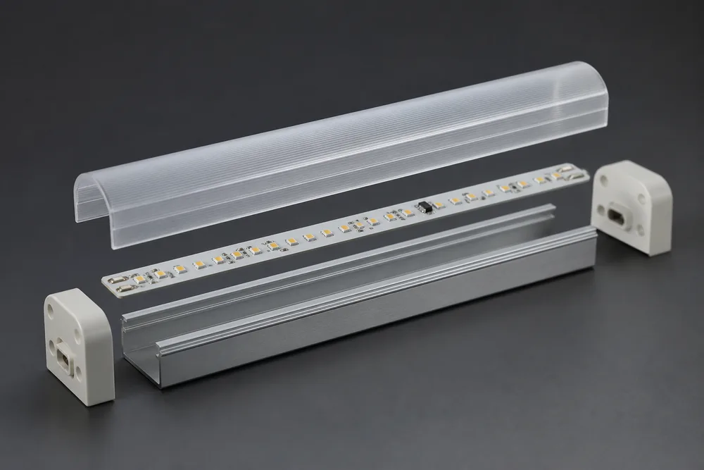 LED T10 toru korpus arvuti kaane ja 6063 alumiiniumist alusega OEM-valgustite koostu jaoks 2026. aastal